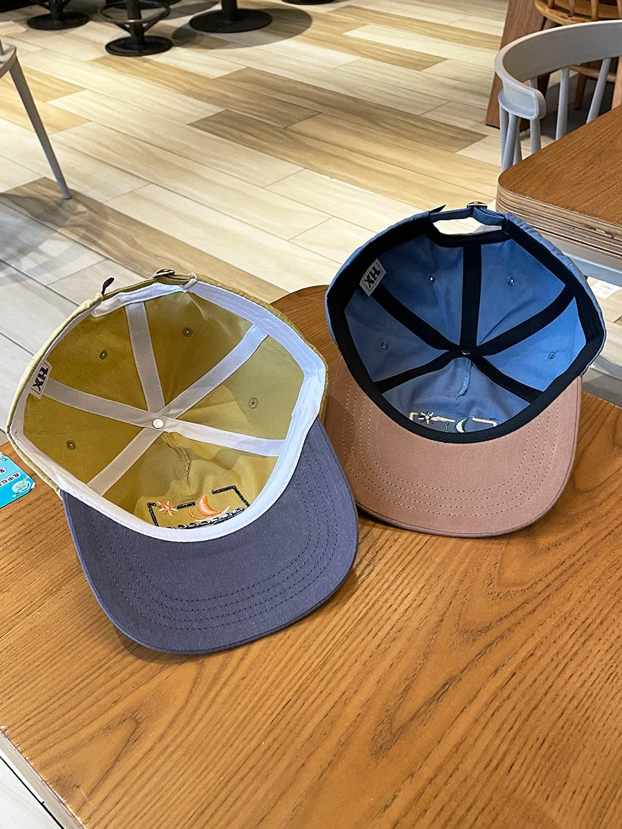 Color Block Embroidery Baseball Cap
