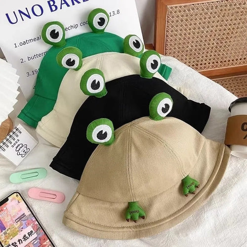 Cute Big Eyes Frog Bucket Hat