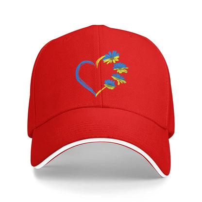 Ukraine Sunflower Flag Vintage Retro Baseball Cap