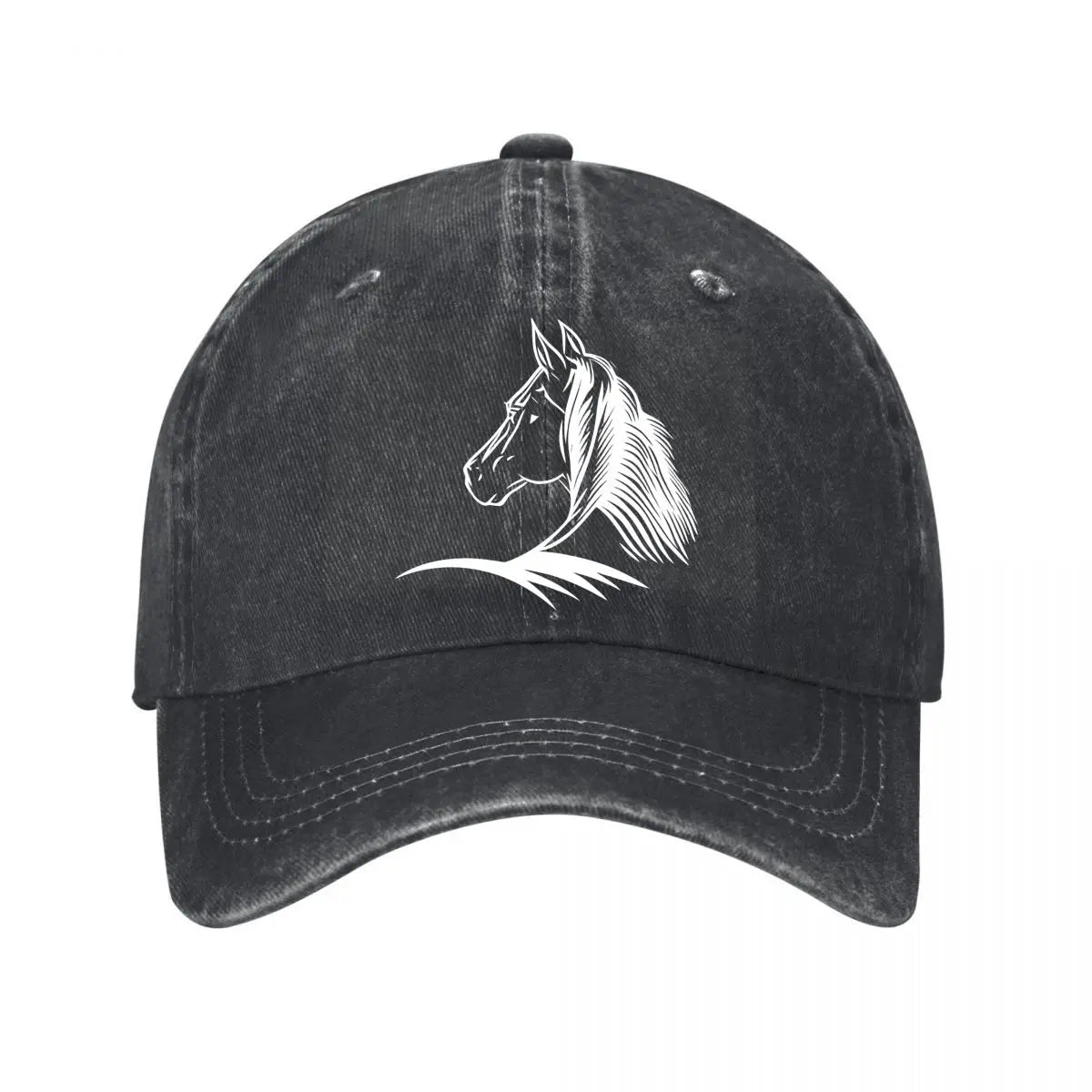 Vintage Horse Washed Cotton Adjustable Baseball Cap
