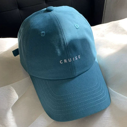 Challenge Letter Ponytail Cotton Baseball Cap
