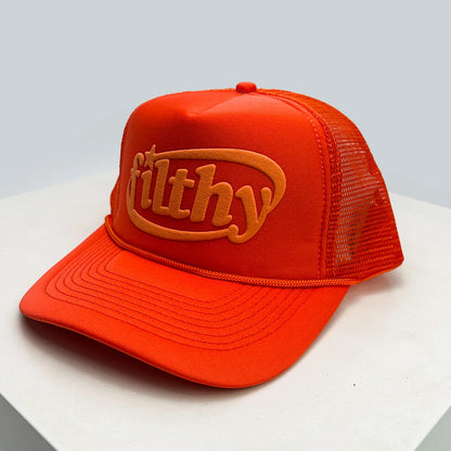 Unisex Color Block Filthy Letters Baseball Cap