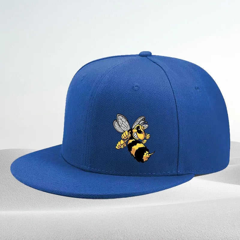 Angry Cartoon Bee Urban Streetwear Snapback Cap