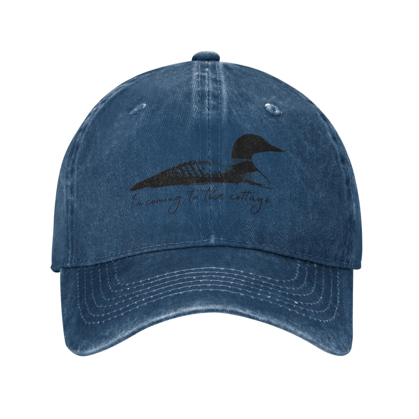 Vintage Washed Summer Cottage Trucker Baseball Cap