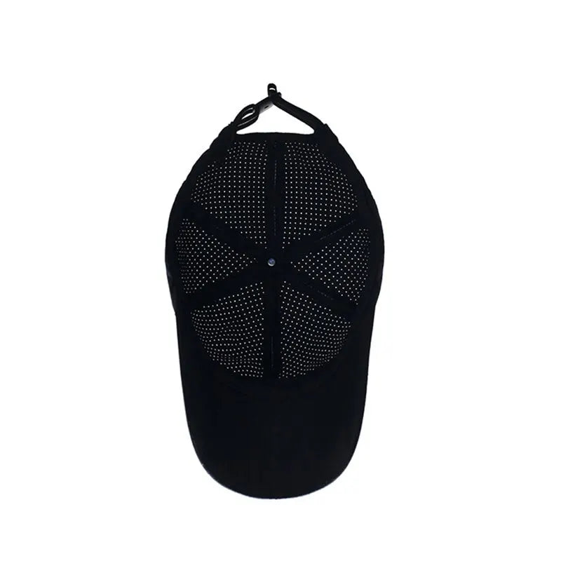 Solid Color Breathable Mesh Peaked Cap