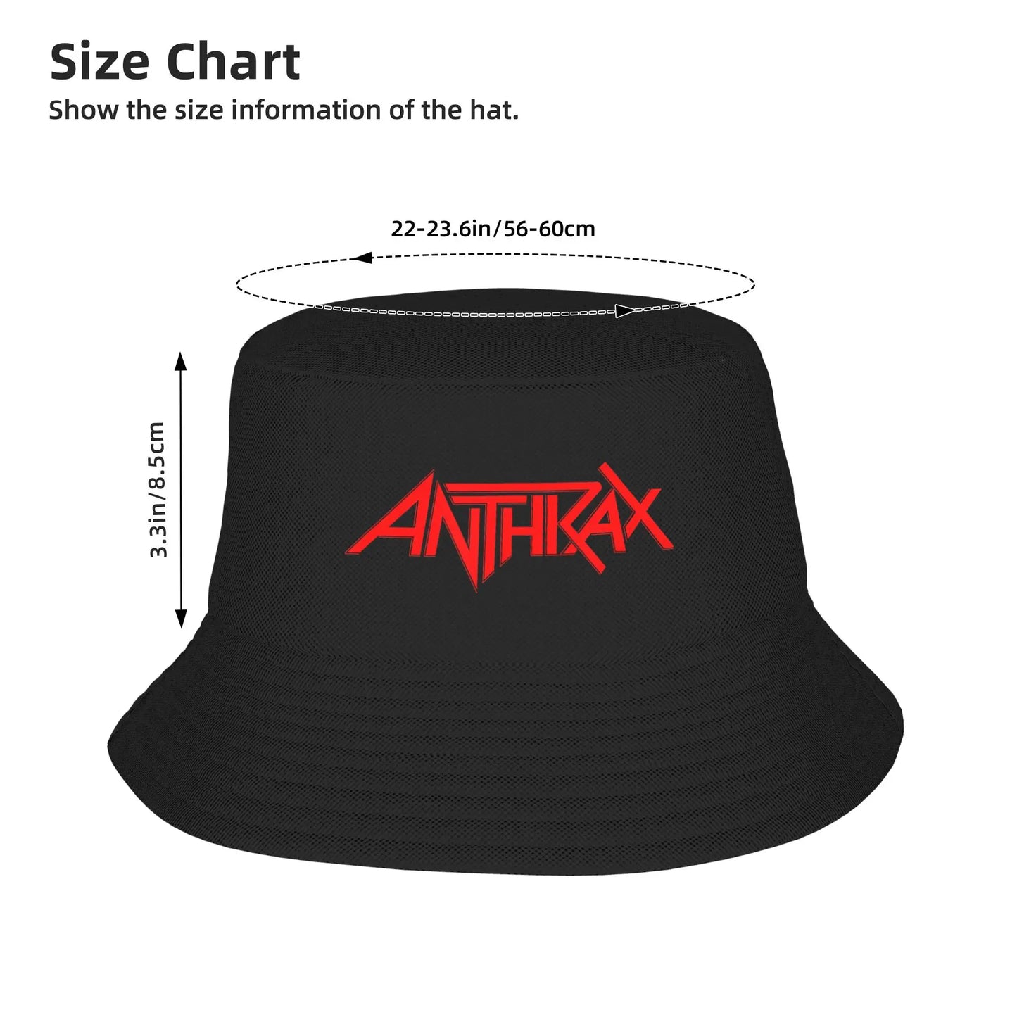 Anthrax Red Logo Breathable Outdoor Bucket Hat