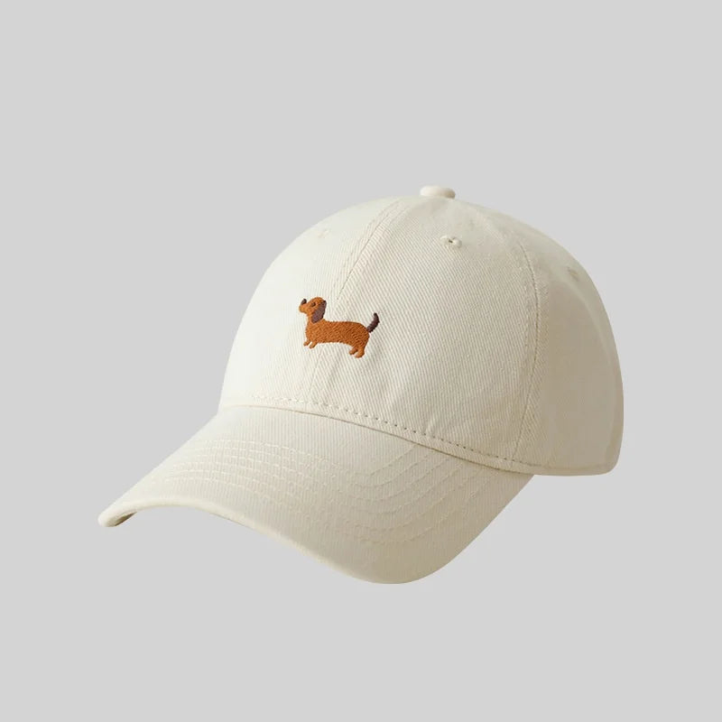 Dachshund Embroidery Outdoor Leisure Baseball Cap