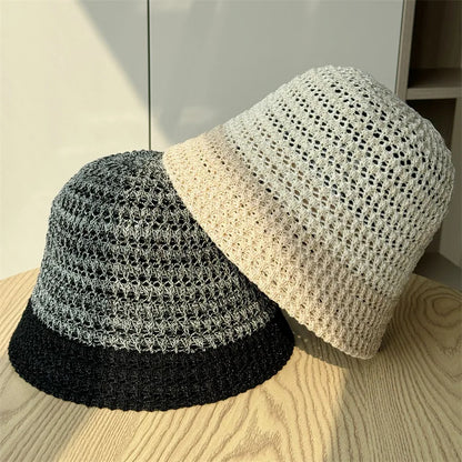Japanese Hollow Out Summer Bucket Hat