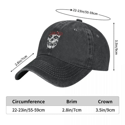 Misfits Skull Vintage Denim Baseball Cap