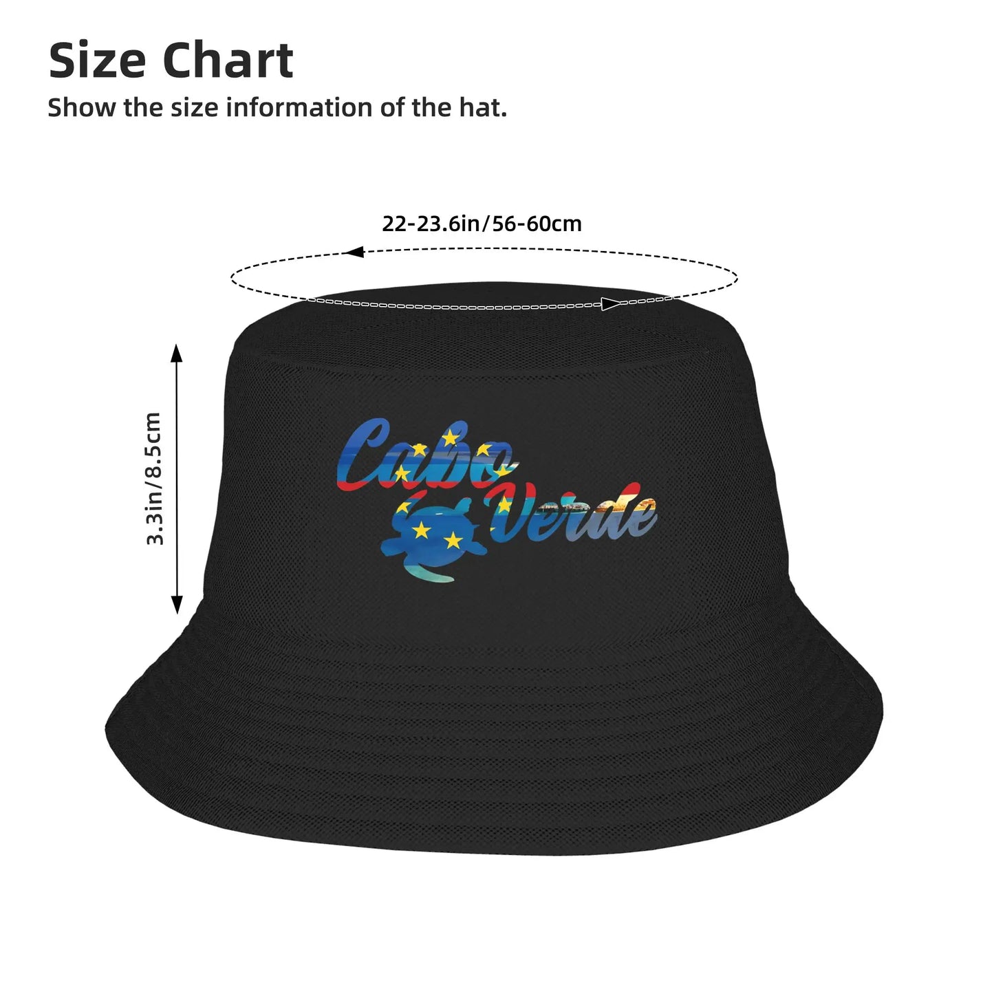 Cape Verde Flag Soft Fold Bucket Hat