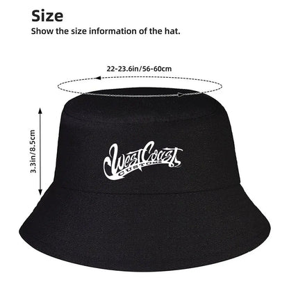 Just Coast Graffiti Style Surf Text Winter Bucket Hat