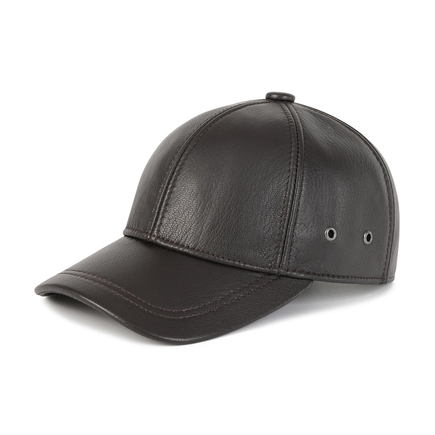 Unisex Genuine Leather Baseball Cap