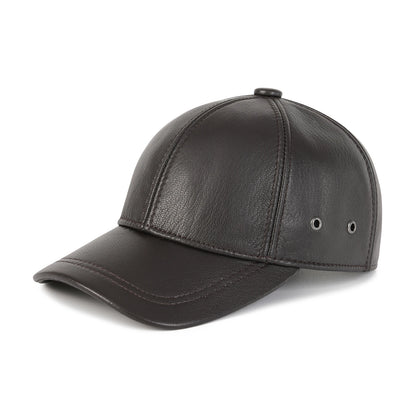 Unisex Genuine Leather Baseball Cap