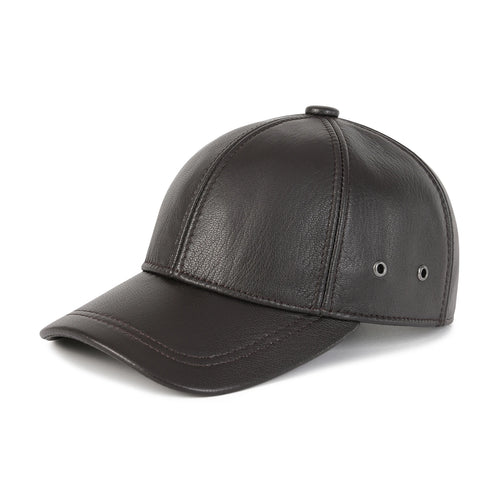 Unisex Genuine Leather Baseball Cap