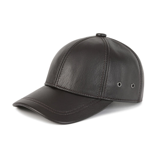 Unisex Genuine Leather Baseball Cap