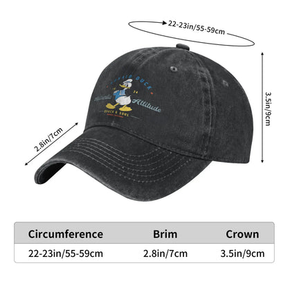 Donald Duck Authentic Print Snapback Baseball Cap