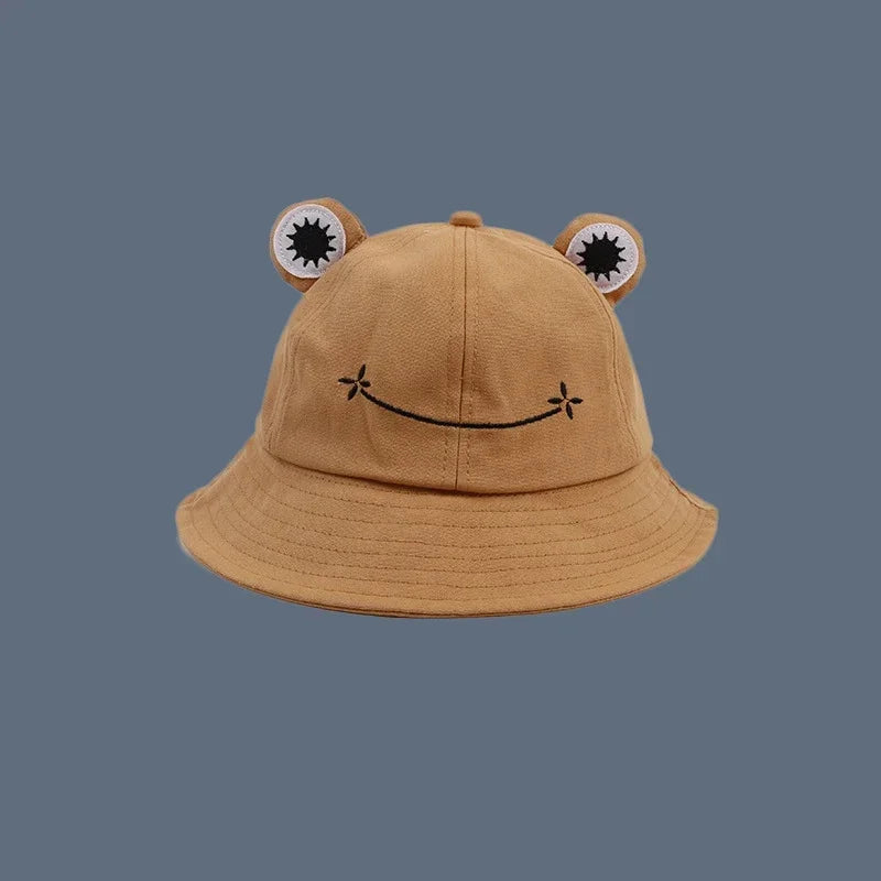 Cartoon Frog Fisherman Bucket Hat