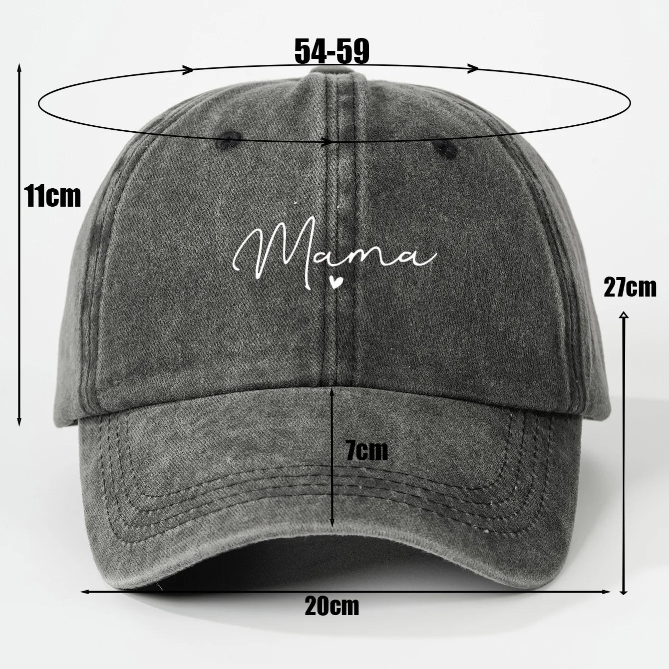 New Printed Heart Mama Fashionable Baseball Cap