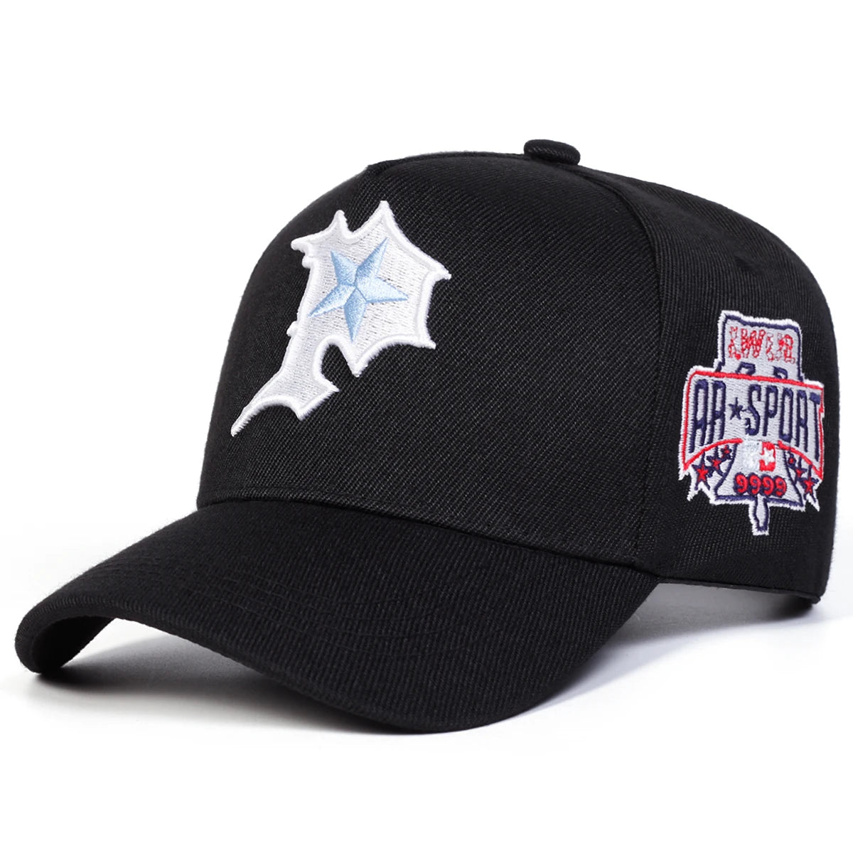 Unisex P Letter Embroidery Casual Outdoor Baseball Cap