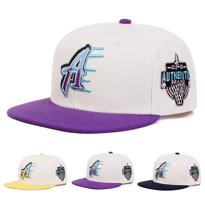 Unisex A Letter Embroidery Hip-hop Hats