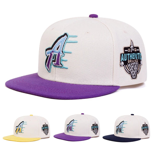 Unisex A Letter Embroidery Hip-hop Hats