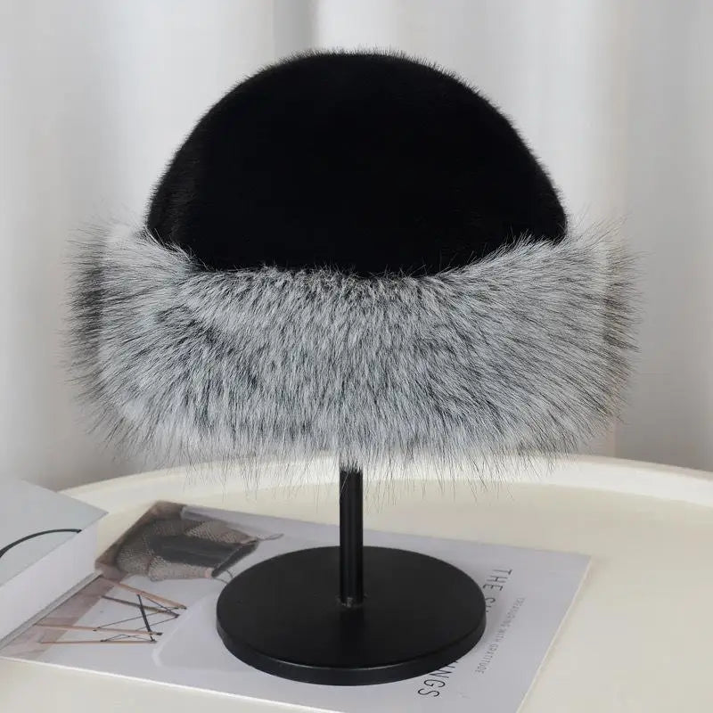 Winter Plush Fur Earflap Bucket Hat