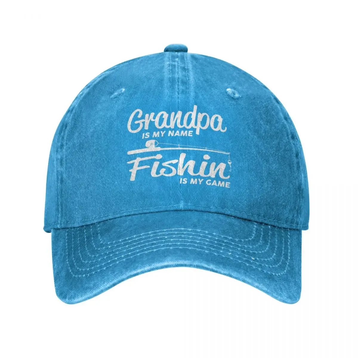 Vintage Fishing Distressed Baseball Cap