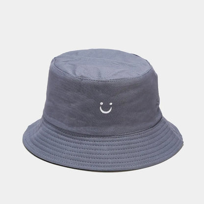 Unisex Double-Sided Smile Face Fisherman Hat