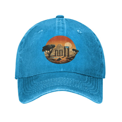 Iran Cultural Design Washed Y2K Baseball Cap