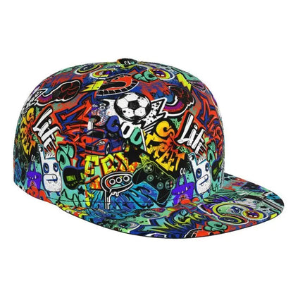Colorful Graffiti Art Print Snapback Baseball Cap
