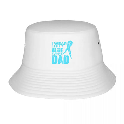 Light Blue Ribbon Support For Dad Bucket Hat