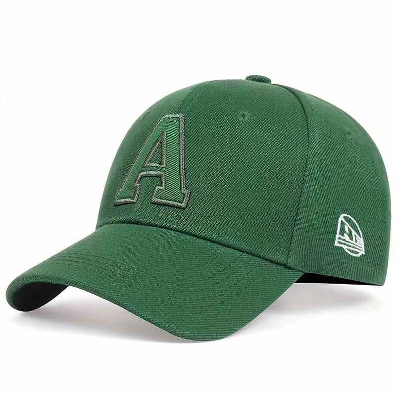 Letter A Embroidered Hip Hop Baseball Cap