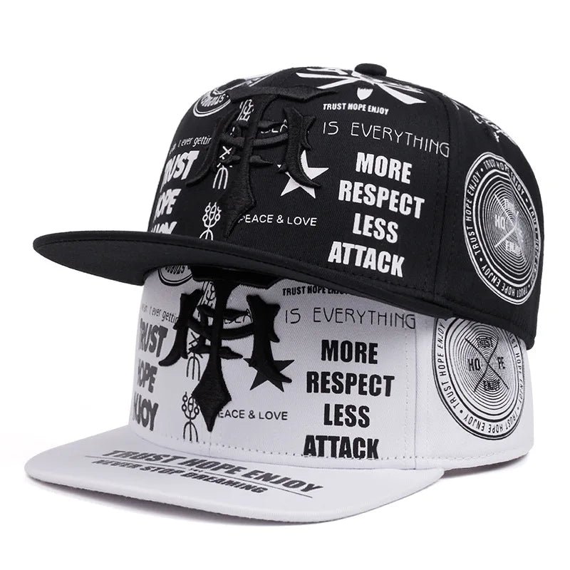 Fashion Gothic Embroidered Hip Hop Snapback Cap