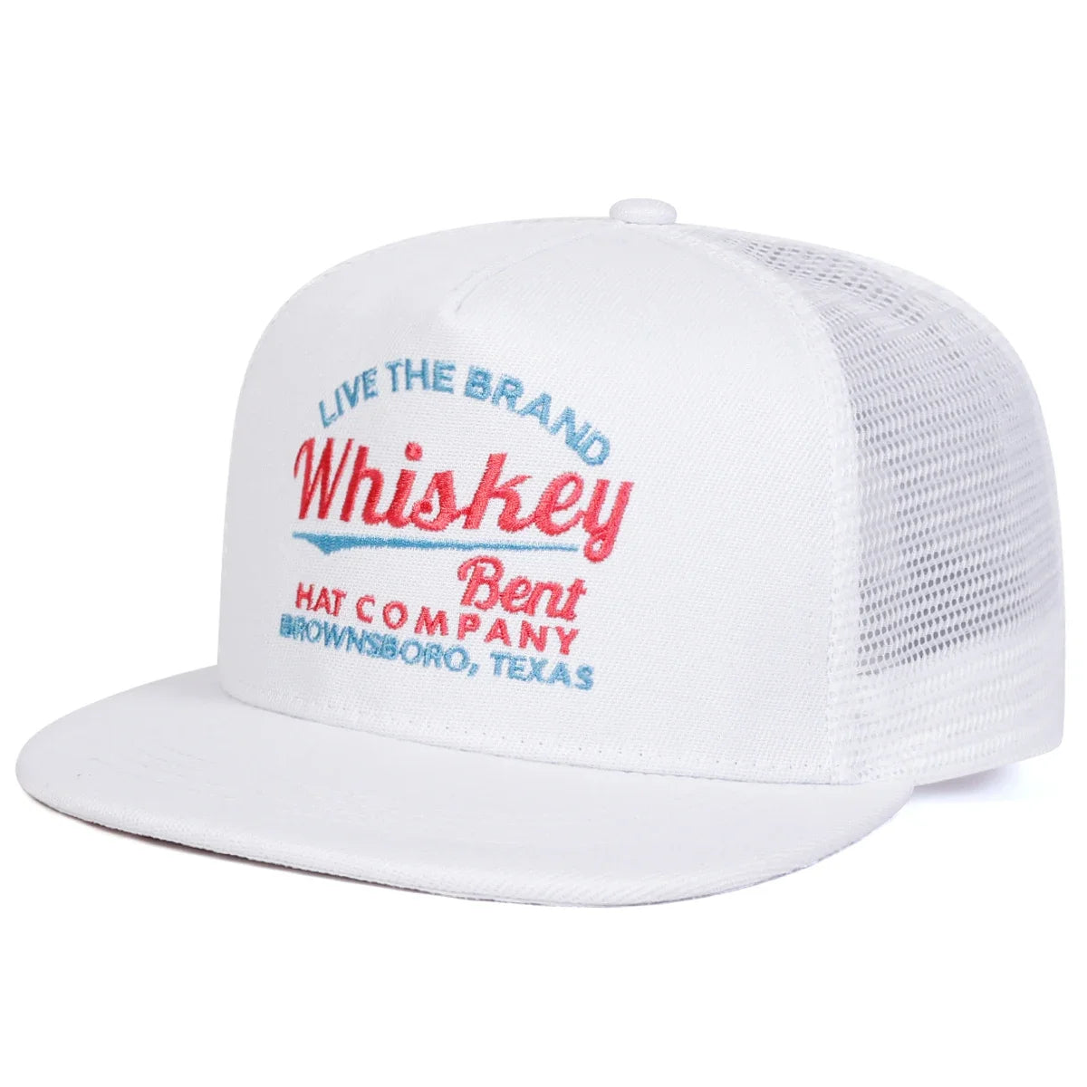 Whiskey Bent Letter Mesh Snapback Cap
