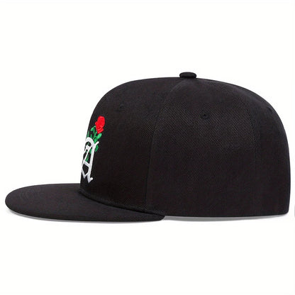 Unisex LA Rose Embroidery Hip-hop Hats