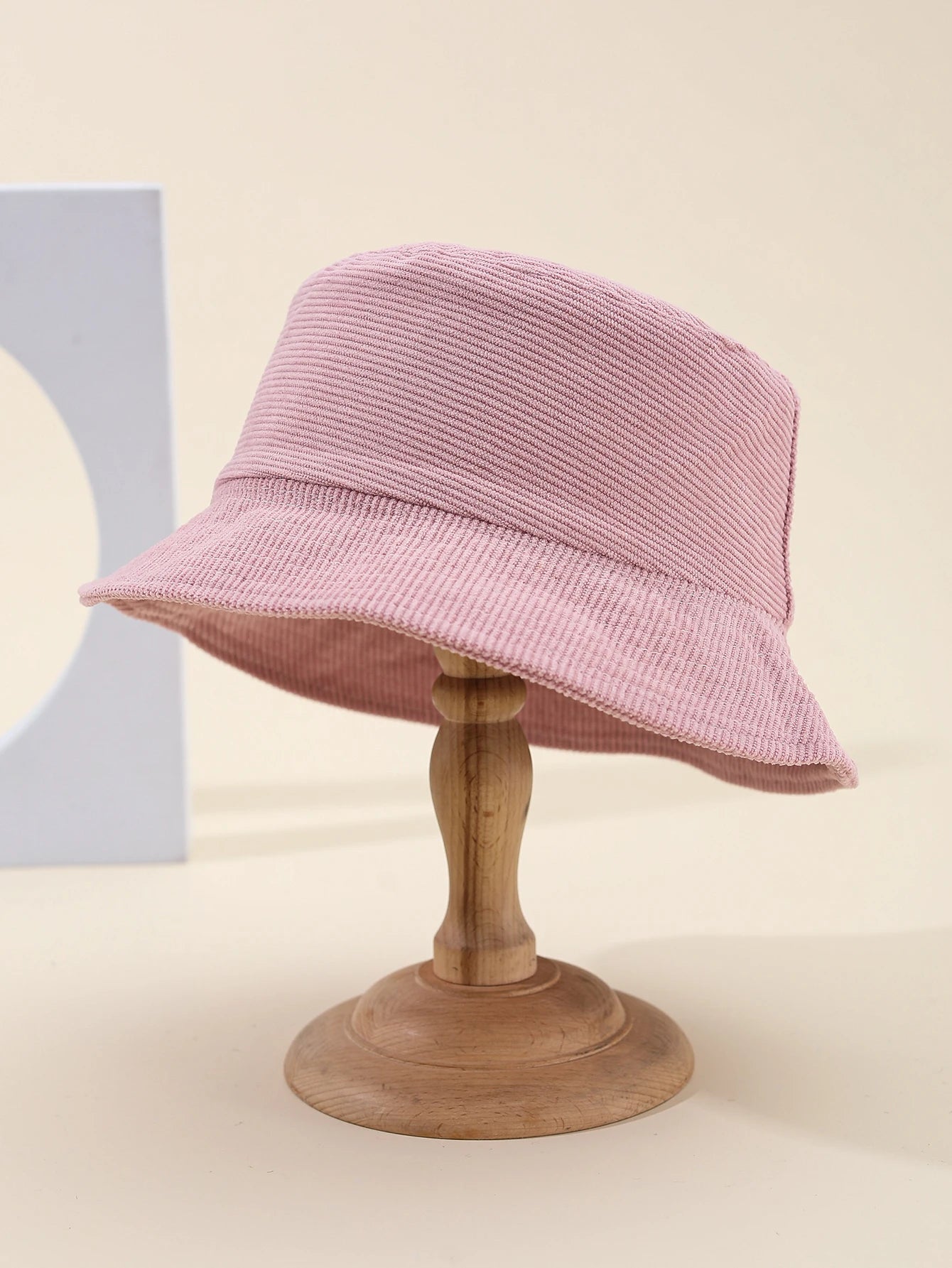 Retro Corduroy Winter Bucket Hat