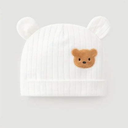 Toddler Bear Ear Cotton Winter Bucket Hat