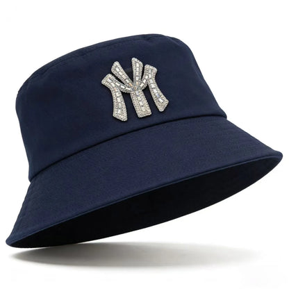 Luxury Cotton Diamond Solid Color Bucket Hat