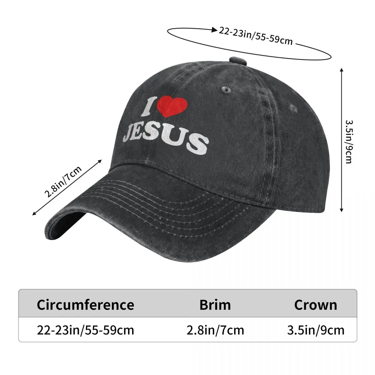 Jesus God Cross Pure Color Baseball Cap