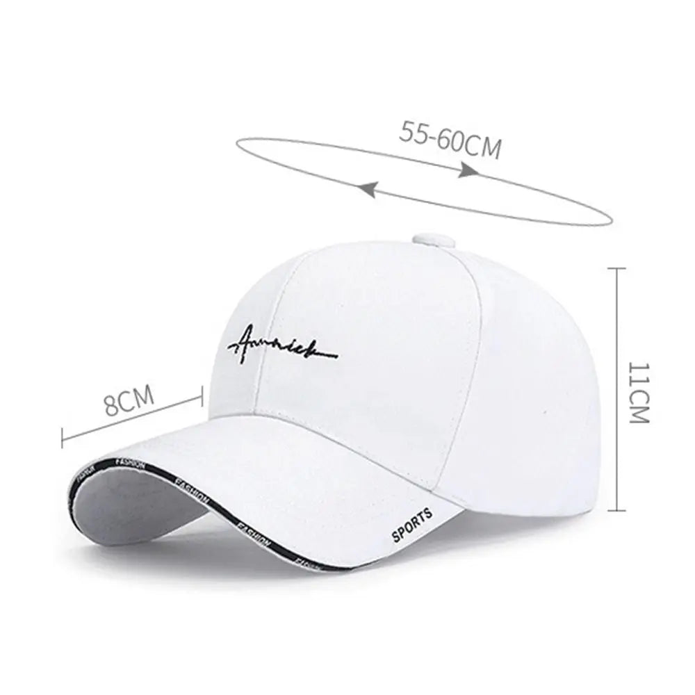 Summer Sunscreen Adjustable Cotton Solid Color Baseball Cap