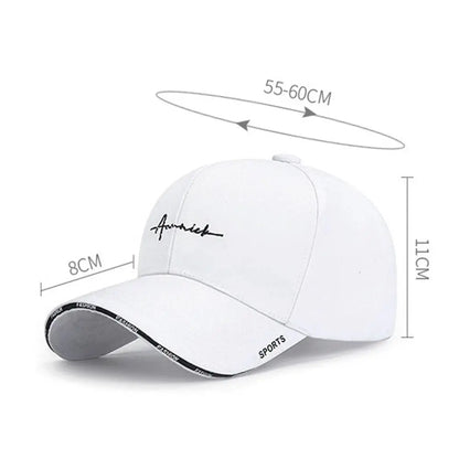 Summer Sunscreen Adjustable Cotton Solid Color Baseball Cap