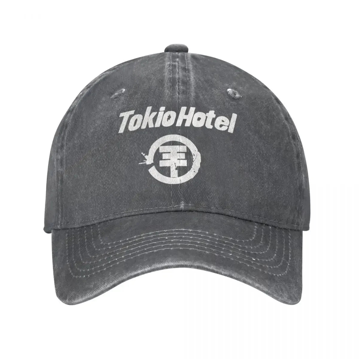 Tokio Hotel Distressed Denim Unisex Baseball Cap