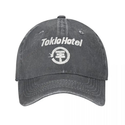 Tokio Hotel Distressed Denim Unisex Baseball Cap