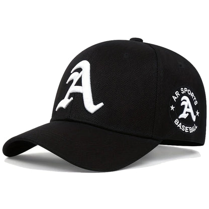 Unisex A Letter Embroidery Baseball Cap