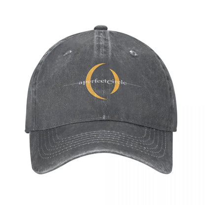 A Perfect Circle Distressed Washed Baseball Cap