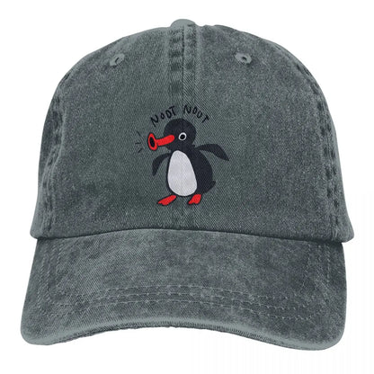 Noot Pingu Penguin Snapback Baseball Cap