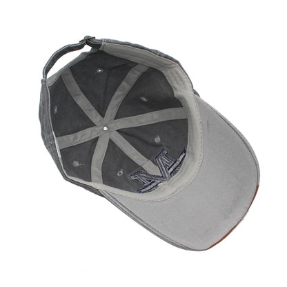 Unisex Vintage Cotton Adjustable Trucker Baseball Cap