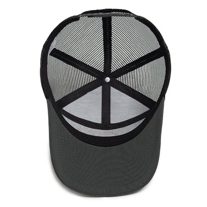 Shark Leather Trucker Mesh Baseball Cap
