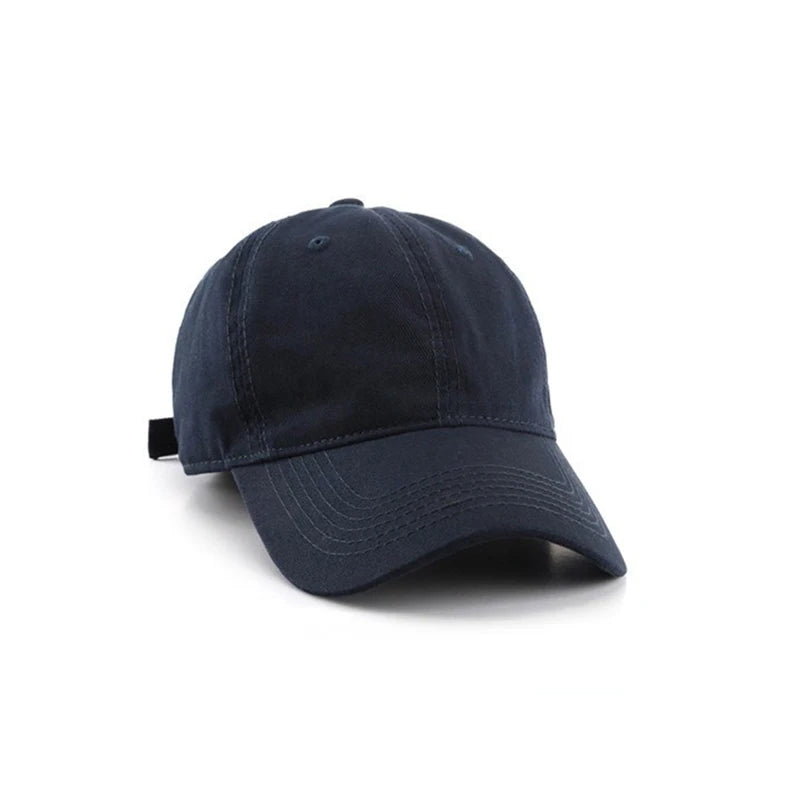 Unisex Plain Cotton Korean Style Baseball Cap