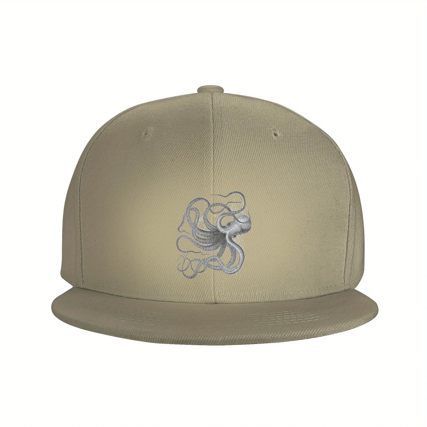 Vintage Nautical Octopus Art Outdoor Snapback Cap